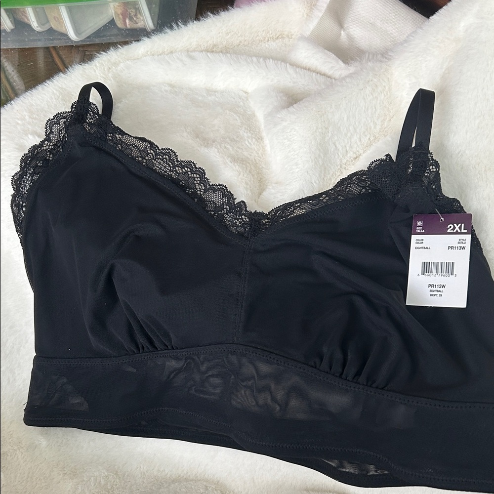 Chic Black Lace Bralette